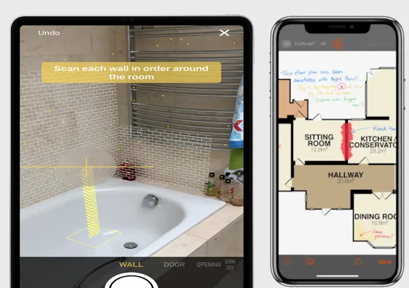 App RoomScan para IPad y IPhone