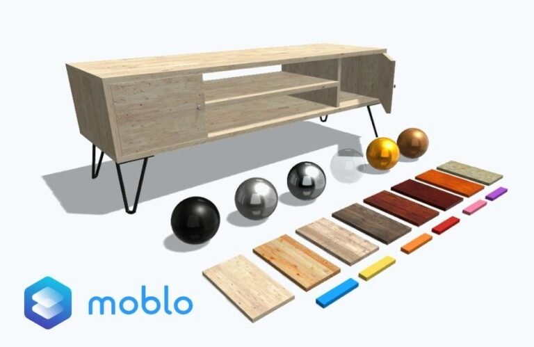 Posibilidades de acabados y materiales de la app Moblo