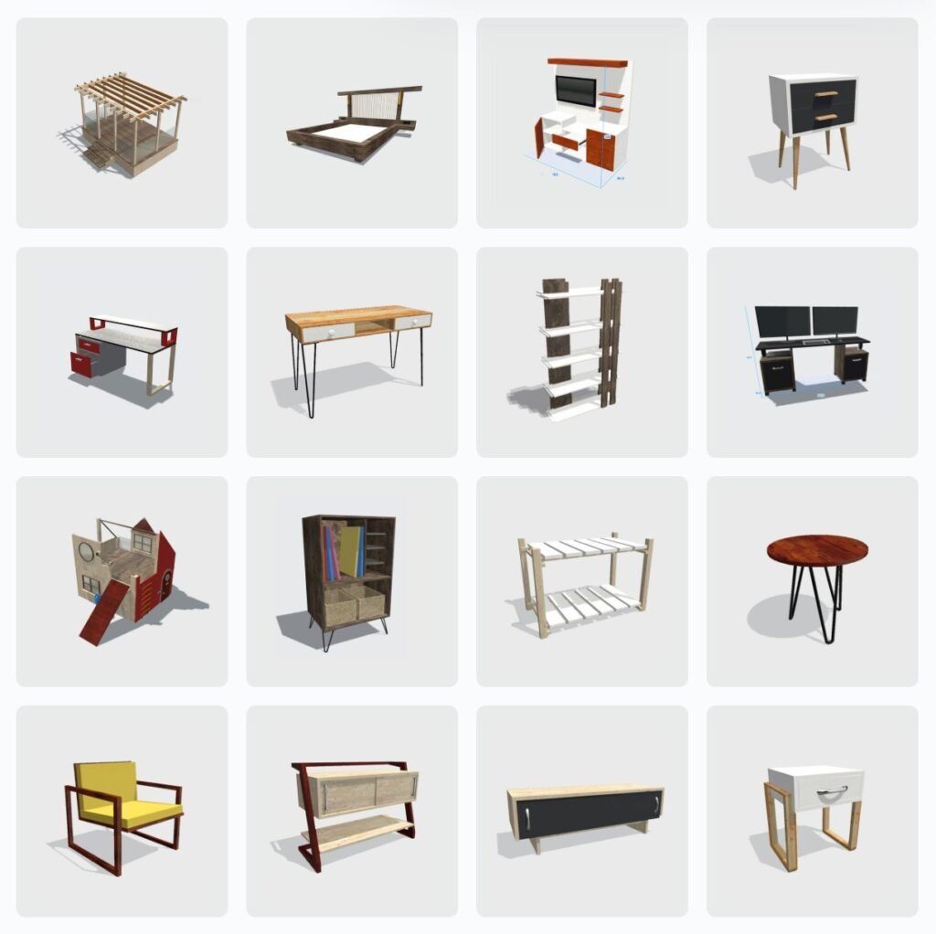 Muebles que se pueden diseñar con Moblo